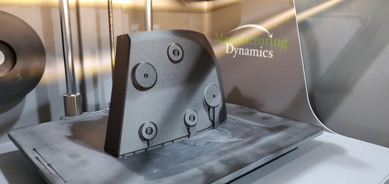 Prototype tail lamp component produced for design validation