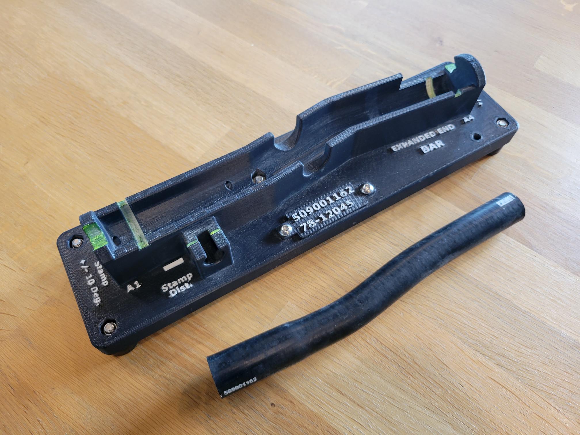 Go/no-go gauge used in a quality-managed machine shop