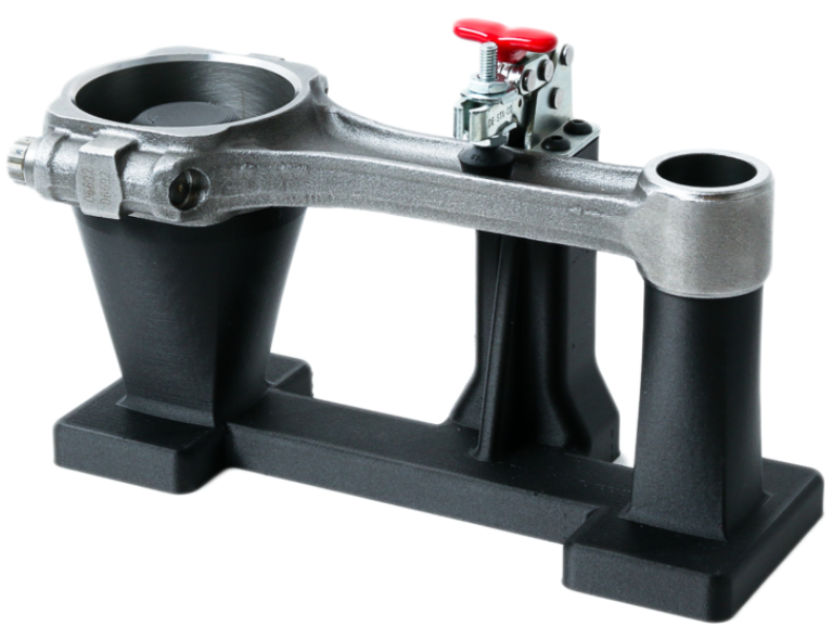 Precision inspection fixture used to verify machined part tolerances